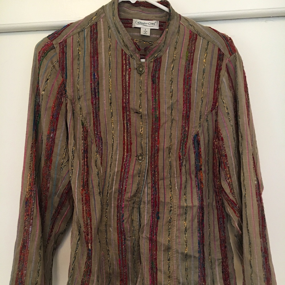 Cold water creek bohemian light jacket
